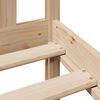 vidaXL Bookcase Bed without Mattress 200x200 cm Solid Wood Pine