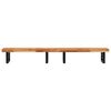 vidaXL Basin Shelf Wall Mounted Steel and Solid Wood Acacia