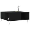 vidaXL Coffee Table Black 80x80x36.5 cm Engineered Wood