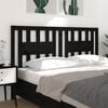 vidaXL Headboard Black 141x4x100 cm Solid Wood Pine