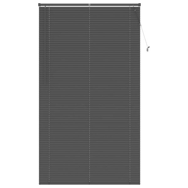 vidaXL Venetian Blind Manual Adjustable Silver Grey 213 x 120 cm PVC