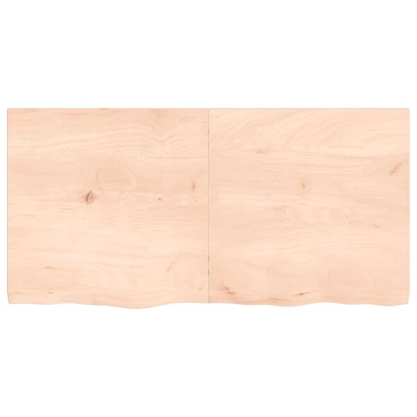 vidaXL Bathroom Countertop 120x60x(2-4) cm Untreated Solid Wood
