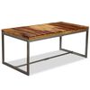 vidaXL Dining Table Solid Acacia Wood and Steel 180 cm