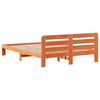 vidaXL Bed Frame without Mattress Wax Brown 120x200 cm Solid Wood Pine