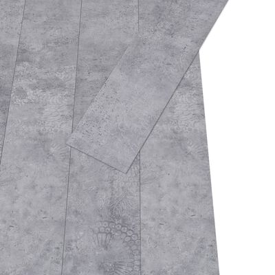 vidaXL PVC Flooring Planks 5.02 m² 2 mm Self-adhesive Cement Grey