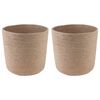 vidaXL Plant Pot Set 2 pcs Natural &Oslash; 28 x 28 cm 100% Tossa Jute