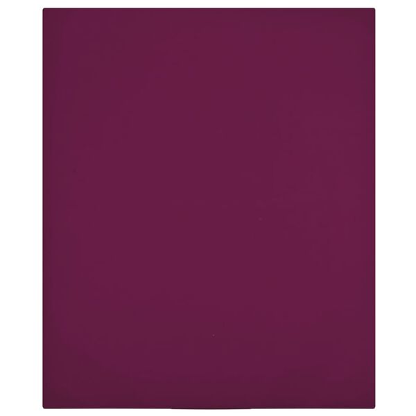 vidaXL Jersey Fitted Sheets 2 pcs Bordeaux 140x200 cm Cotton
