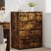 vidaXL Storage Cabinets 2 pcs Smoked Oak 80 x 48 x 105 cm