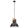 vidaXL Industrial Hanging Lamp 25 W Black Round 30 cm E27
