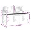 vidaXL Garden Bench 149.5x60x90 cm Solid Teak Wood
