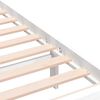 vidaXL Bed Frame without Mattress White Solid Wood 90x200 cm (810068+814075)