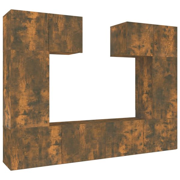 vidaXL | TV Cabinet Set | Wall-mounted 6 pcs Engineered wood
