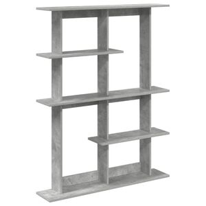 vidaXL Wall Shelf Concrete Grey 102 x 20 x 130 cm Engineered Wood