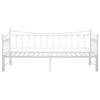 vidaXL Pull-out Sofa Bed Frame without Mattress White Metal 90x200 cm