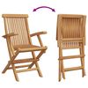 vidaXL Garden Dining Set 3 pcs Brown Solid Acacia Wood