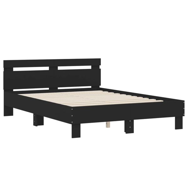 vidaXL Bed Frame without Mattress Black 120x190 cm Small Double