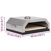 vidaXL Pizza Oven with Ceramic Stone for Gas Charcoal BBQ