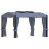 vidaXL Gazebo with Curtains 3x4 m Anthracite Steel