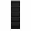 vidaXL Book Cabinet 2 pcs Black Oak 60 x 30 x 189.5 cm Engineered Wood