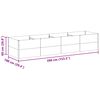 vidaXL Garden Raised Bed 390 x 100 x 68 cm Galvanised Steel