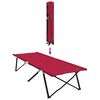 vidaXL Folding Camping Bed 2 pcs Red 206 x 76 x 74 cm Oxford and Steel
