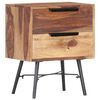 vidaXL Bedside Cabinet 40x30x50 cm Solid Acacia Wood