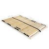 vidaXL Slatted Bed Base without Mattress with 28 Slats 7 Zones 100x200 cm