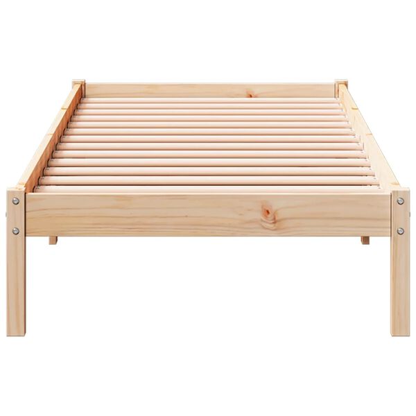 vidaXL Extra Long Bed Frame without Mattress 90x210 cm Solid Wood Pine