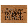 vidaXL Door Mat Natural 40x60 cm Tufted Coir