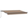 vidaXL Retractable Awning Taupe 3.5 x 2 m Fabric