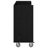 vidaXL Golf Cabinet with Wheel Plain Black Oak 120 x 45 x 98 cm
