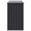 vidaXL Garden Storage Box Black 214 x 82 x 132 cm Steel