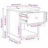 vidaXL Bedside Cabinet 2 pcs Old Wood 40 x 42 x 50 cm Engineered Wood