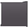 vidaXL Bedside Cabinet High Gloss Grey 40x30x30 cm Engineered Wood