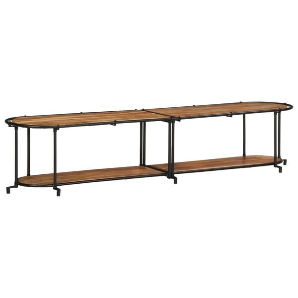 vidaXL TV Cabinet 200x42x40 cm Solid Wood Acacia