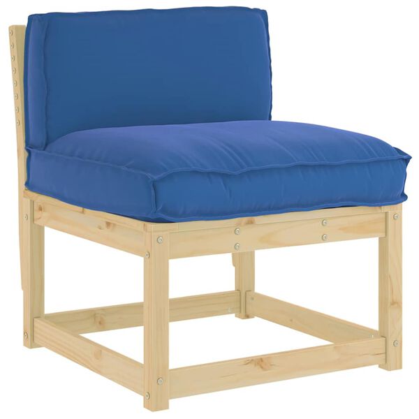 vidaXL Pallet Cushion for Backrest Royal blue 80 x 40 x 12 cm