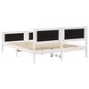 vidaXL Bed frame White and light grey 160 x 200 cm Solid pine wood