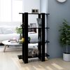 vidaXL Book Cabinet/Room Divider Black 80x30x123.5 cm