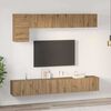 vidaXL TV Cabinet Set Wall-mounted 5 pcs Artisan Oak Engineered Wood
