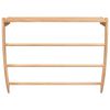 vidaXL Towel Rack 60x25.5x49 cm Solid Wood Walnut