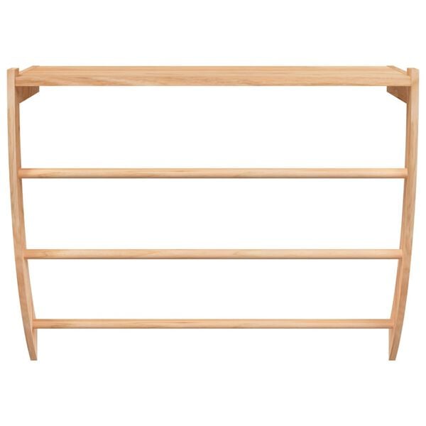 vidaXL Towel Rack 60x25.5x49 cm Solid Wood Walnut
