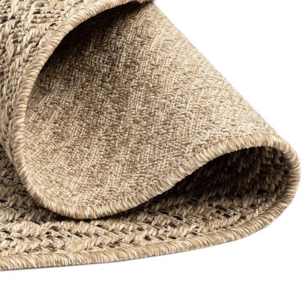 vidaXL Rug ZIZUR &Oslash; 200 cm Jute Look Indoor and Outdoor