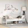 vidaXL Daybed Frame with Headboard White 80 x 200 cm Steel