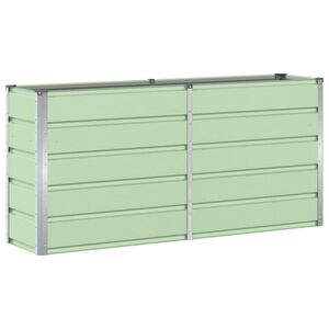 vidaXL Planter Green 160 x 40 x 75 cm Steel