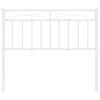vidaXL Metal Replace Headboard White 100 cm