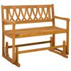 vidaXL Garden Glider Bench Natural 110 x 59 x 97 cm Solid Acacia Wood