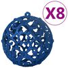 vidaXL 100 Piece Christmas Ball Set Blue