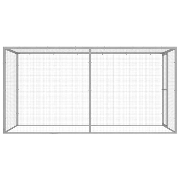 vidaXL Cat Cage 3x1.5x1.5 m Galvanised Steel