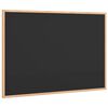 vidaXL Chalkboard with Solid Pine Wood Frame Black 80x55 cm