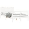 vidaXL Bed Frame without Mattress White 120x200 cm Solid Wood